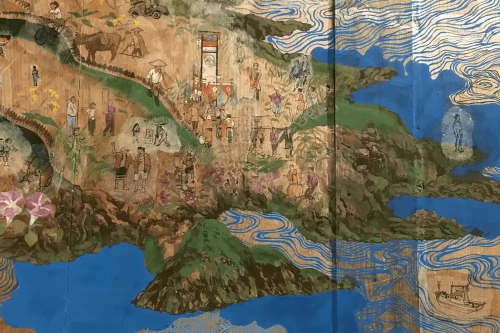 制作時の奥能登曼荼羅の様子